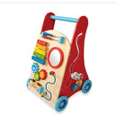 Wooden Baby Walker with Interactive Features for Early Development, Promotes Walking, Motor Skills, and Creativity