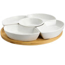 6pc Stoneware Serving Set - White