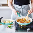 Rio 3pk (7", 9.5" & 11") Ceramic Nonstick Frypan Set - Turquoise
