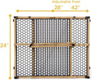 Bamboo Doorway Gate - Bamboo with Black