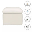 Cali Storage Eco-Weave Ottoman - Performance Cream