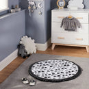 Round Activity Playmat Scallop - ™ Black/White