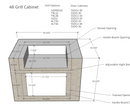 Segmental 48" Grill Cabinet