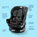 EasyTurn 360 2-in-1 Convertible 360 Degree Rotating Car Seat - Cyran