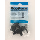 Flair-It Ecopoly 1/2 in. PEX Crimp X 3/8 in. Compression Plastic Quarter Turn Angle Stop Valve, Pack of 10