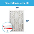 Filtrete Allergen Defense 14 in. W X 25 in. H X 1 in. 1000 MPR Pleated Air Filter 1 pk, Pack of 4