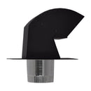 Imperial Premium 9 in. L X 4 in. D Black/Silver Galvanized Steel Roof Cap with Collar, Pack of 3