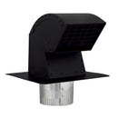 Imperial Premium 9 in. L X 4 in. D Black/Silver Galvanized Steel Roof Cap with Collar, Pack of 3