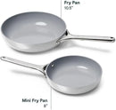 10.5" Ceramic Fry Pan - Grey