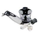 Hand Blender with Whisk and Chopping Bowl - Stainless Steel