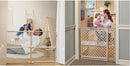 Extra Wide Wire Mesh Wooden Baby Gate - 29.5-50 Inches