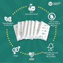 32 Ct Potty Training Diaper Booster Pads Size 2T-5T (22-35lbs) - White