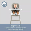 Stack Hi-Lo 6-in-1 Multi-Use High Chair - Sand