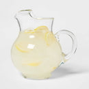 Round Glass Pitcher with Handle - 90.6 fl oz