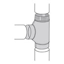 Imperial 4 in. X 4 in. X 4 in. Galvanized Steel Furnace Pipe Tee