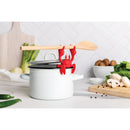 Red The Crab Spoon Holder and Steam Releaser: Silicone