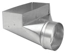 Imperial GV0627-C Wall Register Boot, 4 in L, 12 in W, 6 in H, 90 deg Angle, Galvanized, Pack of 10