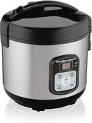 Beach 8 Cup Rice Cooker & Food Steamer with Steam & Rinse Basket, Stainless Steel