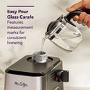 4-Shot Steam Espresso Machine, Cappuccino Maker, and Latte Maker with Glass Carafe