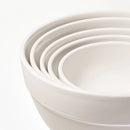 5pc Earthenware Ceramic Mixing Bowl Set - Beige