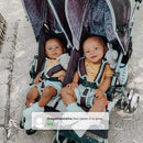 Side by Side Double Stroller - Grey