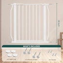 Extra Wide Pressure Mount Dog Gate - White