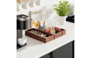 10-Piece Acacia Wood Pantry Storage Organizer Box Set