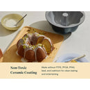 9.5" Fluted Cake Pan - Cream