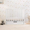 Colby 4-in-1 Convertible Mini Crib with Trundle - White