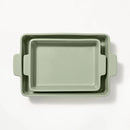 2-Piece Rectangle Baking Dish Set - Sage Green