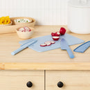 3pc Cutlery Knives and Cutting Board Set Blue - ™