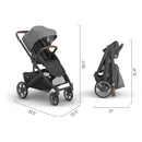 Cruz V3 Stroller - Greyson (Charcoal Mélange)