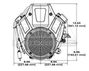 Briggs & Stratton 49T877-0004-G1 1 1-8" X 4 5-16" Vertical Electric Professional Series Engine