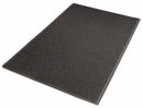 Notrax Outdoor Entrance Mat, 5 ft L, 3 ft W, 3/8 in Thick, Rectangle, Black - 265S0035BL
