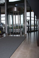 Notrax Indoor Entrance Mat, 4 ft L, 3 ft W, 3/8 in Thick, Rectangle, Charcoal - 138S0034CH