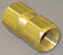 Top Brand Check Valve, 3/8 in, Single, Inline Poppet, Brass, FNPT x FNPT - CHK BRS 650-6F6F-F