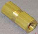 Top Brand Check Valve, 1/8 in, Single, Inline Piston, Stainless Steel, FNPT x FNPT - CHK SST 215-2F2F-F