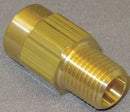 Top Brand Check Valve, 1/8 in, Single, Inline Piston, Brass, MNPT x FNPT - CHK BRS 210-2F2M-F