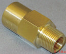 Top Brand Check Valve, 3/8 in, Single, Inline Piston, Brass, MNPT x FNPT - CHK BRS 610-6M6F-F