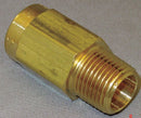 Top Brand Check Valve, 1/2 in, Single, Inline Piston, Brass, FNPT X MNPT - CHK BRS 810-8F8M-F
