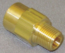 Top Brand Check Valve, 1/2 in, Single, Inline Piston, Brass, MNPT x FNPT - CHK BRS 810-8M8F-B