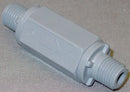 Top Brand Check Valve, 1/4 in, Single, Inline Ball Cone, PVC, MNPT x MNPT - PVC CHK 426-4M4M-F