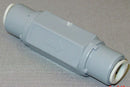 Top Brand Check Valve, 1/4 in, Single, Inline Ball Cone, PVC, Push x Push - PVC CHK 426-4SMC4SMC-F