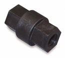 Top Brand Check Valve, 1/4 in, Single, Inline Ball Cone, Glass Filled Polypropylene, FNPT x FNPT - FP CHK 694-4F4F-F