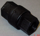 Top Brand Check Valve, 1/2 in, Single, Inline Ball Cone, Glass Filled Polypropylene, FNPT x FNPT - FP CHK 685-8F8F-F