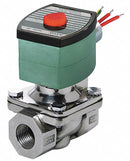 Redhat 24V DC Stainless Steel Solenoid Valve, Normally Closed, 3/8" Pipe Size - 8210G036