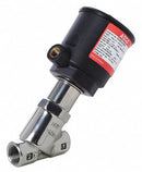 ASCO Stainless Steel Angle Body Piston Valve, 2-Way/2-Position Valve Design, Normally Closed - 8290A395
