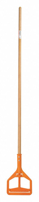 Tough Guy Wet Mop Handle, Stirrup Mop Connection Type, Natural, Bamboo, 61" Handle Length - 4EMG1