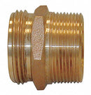 Moon American Fire Hose Adapter, Hex, Fitting Material Brass x Brass, Fitting Size 4 in x 4 in - 358-4064021