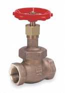 Milwaukee Valve Class 200 Globe Valve, FNPT x FNPT, Bronze, 1 in Pipe Size - Valves - 570 1"